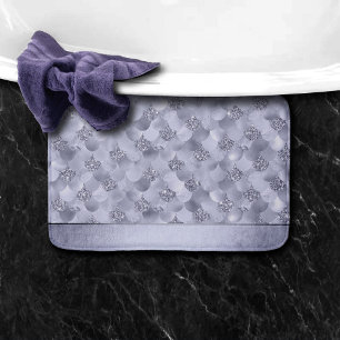 Alfombrilla De Baño Escalas de Moda de Sirena Lustre púrpura de lava