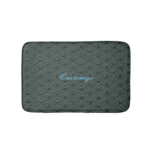Alfombrilla De Baño escalas de sirena Thunder_Cove negro/gris