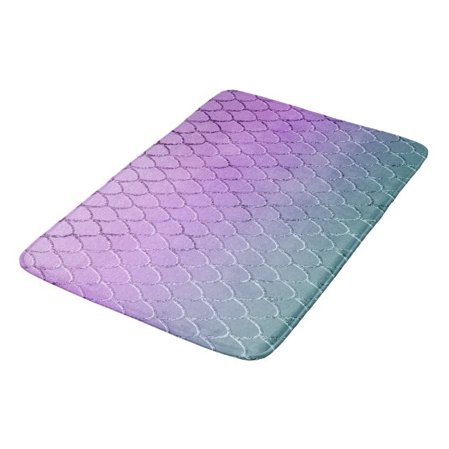 Alfombrilla De Baño Escamas de Princesa Sirena 4 (Angular)