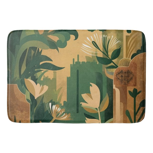 Alfombrilla De Baño Escape bohemio: Encantador botánico (Anverso)