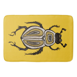 Alfombrilla De Baño Escarabajo amarillo Guay Insectos Entomología Arte