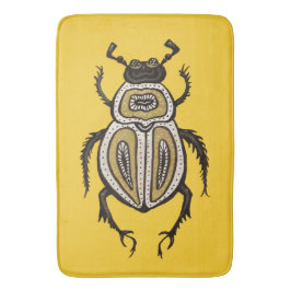 Alfombrilla De Baño Escarabajo amarillo Guay Insectos Entomología Arte
