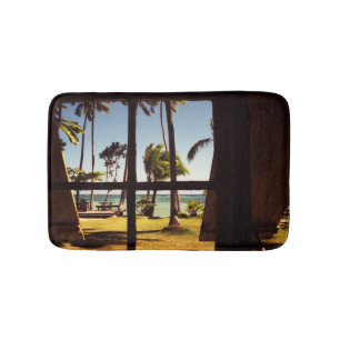Alfombrilla De Baño Escena tropical de la playa de Fiji bmcn