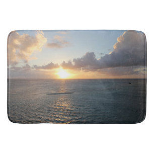 Alfombrilla De Baño Escenario atardecer de Aruba sobre el mar Caribe