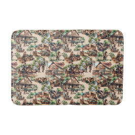 Alfombrilla De Baño Escenas de Rancho Occidental o Granja de Campo