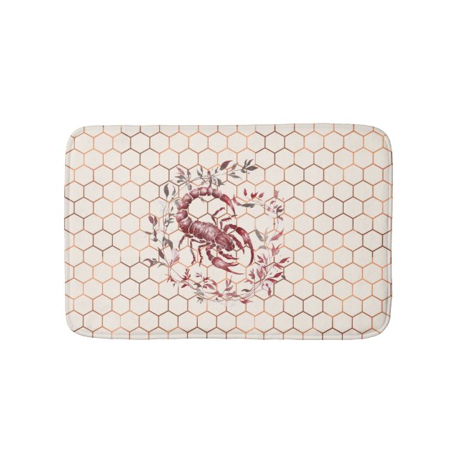 Alfombrilla De Baño Escorpio Elegante (Anverso)