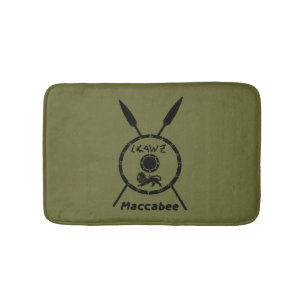 Alfombrilla De Baño Escudo De Macabee Y Spears Sumidos