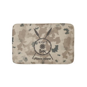 Alfombrilla De Baño Escudo De Macabetes Y Láminas Desérticas