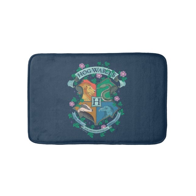 Alfombrilla De Baño ESCUDO floral HOGWARTS™ (Anverso)