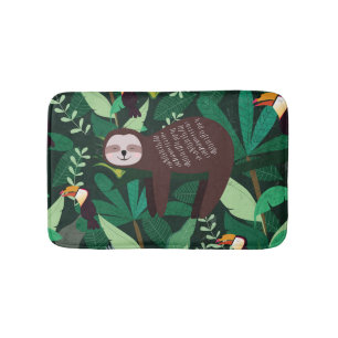 Alfombrilla De Baño Eslora tropical: patrón sin foco Personalizado