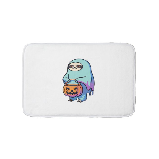 Alfombrilla De Baño Eslovaco Fantasma Halloween Camiseta sobredimensio (Anverso)