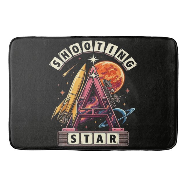 Alfombrilla De Baño Espacio de estrella fugaz (Anverso)