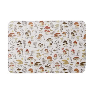 Alfombrilla De Baño Espectáculo caprichoso de los hongos de Woodland