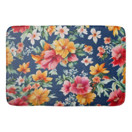 Alfombrilla De Baño Espectáculo floral brillante de verano en Italia