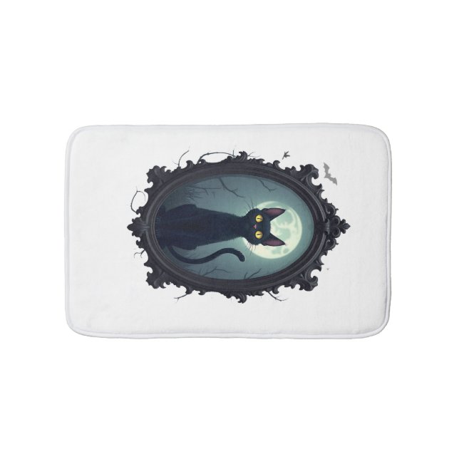 Alfombrilla De Baño Espejo de gato embrujado (Anverso)