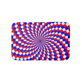 Alfombrilla De Baño Espiral azul blanco rojo de Kenneth Yoncich