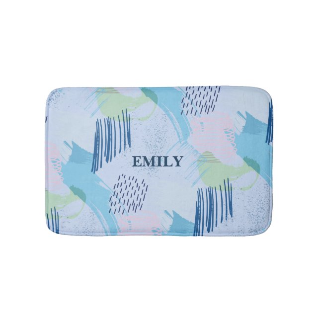 Alfombrilla De Baño Espirales y líneas modernas (Anverso)