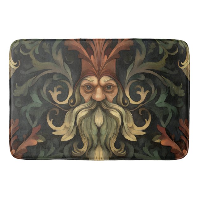 Alfombrilla De Baño Espíritu del bosque barroco (Anverso)