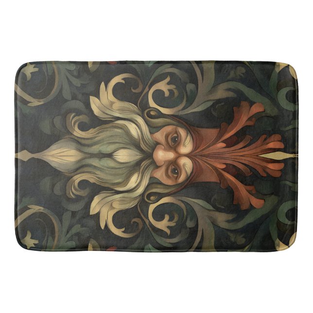 Alfombrilla De Baño Espíritu del bosque barroco (Anverso)