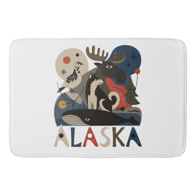 Alfombrilla De Baño Espíritu Salvaje de Alaska (Anverso)