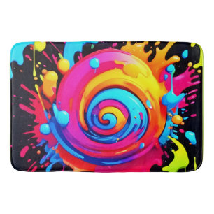 Alfombrilla De Baño Esplusa de pintura arco iris