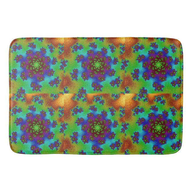 Alfombrilla De Baño Espolvorines florales de otoño (Anverso)