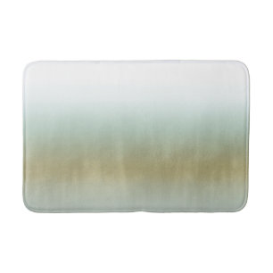 Alfombrilla De Baño Espuma de Mar Oro Blanco Elegante Playa Moderno Co