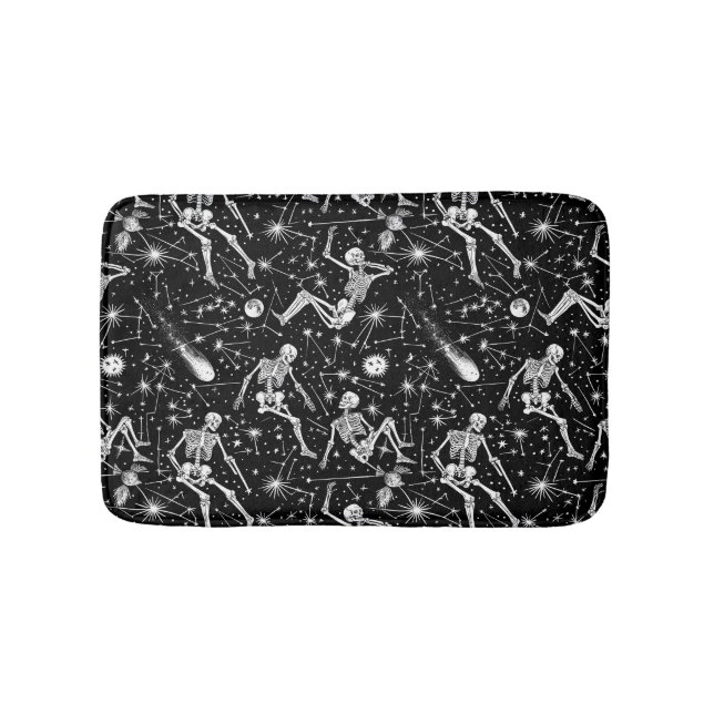 Alfombrilla De Baño Esqueletos en el fondo del espacio (Anverso)