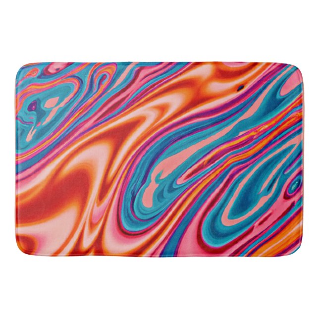 Alfombrilla De Baño Esquema de color artístico (Anverso)