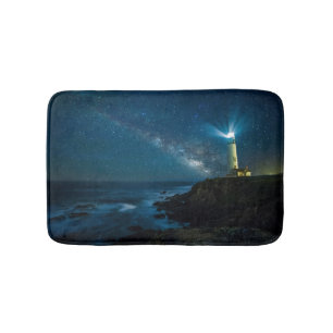 Alfombrilla De Baño Estación de la luz del punto de la paloma, Ca