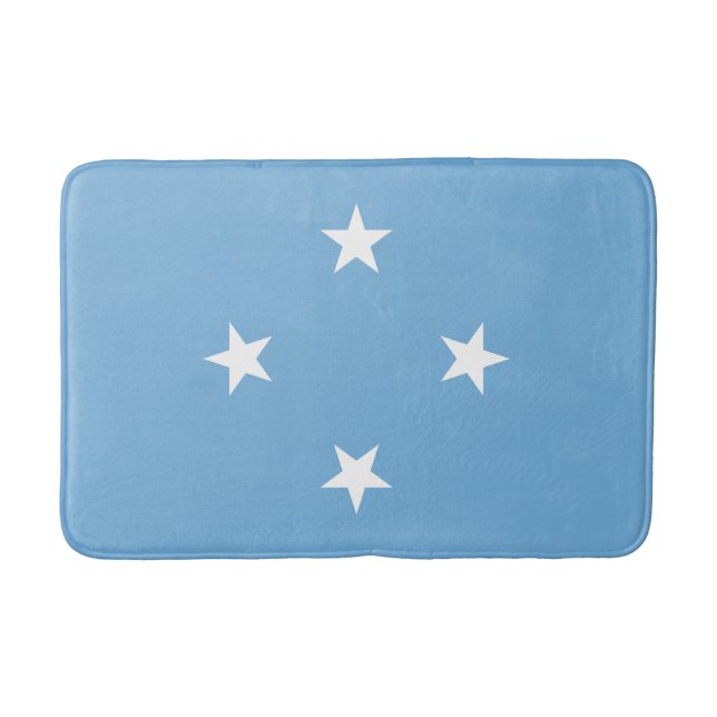 Alfombrilla De Baño Estados Federados de Micronesia Bandera (Anverso)
