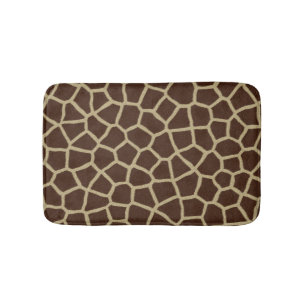 Alfombrilla De Baño Estampado de animales Brown de la jirafa