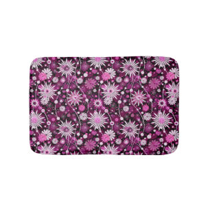 Alfombrilla De Baño Estampado de flores de la tarjeta del día de San