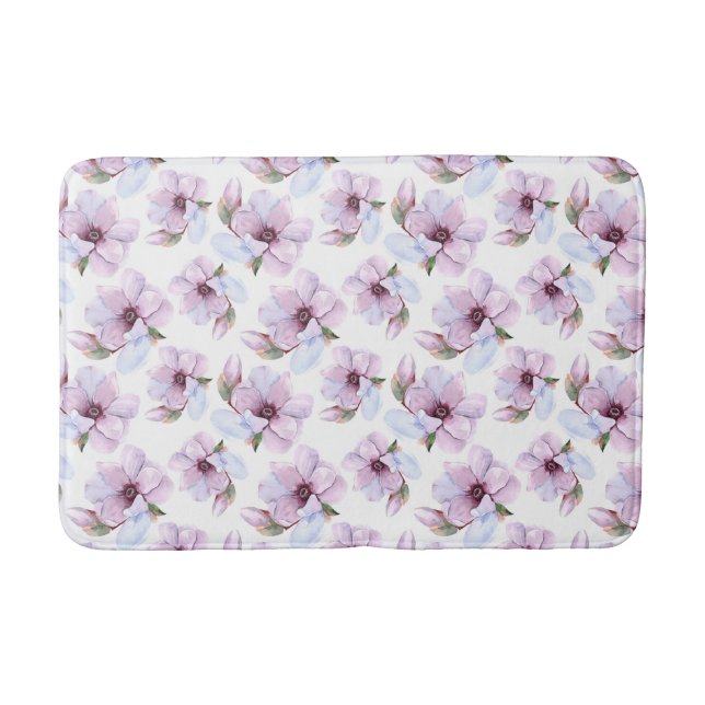 Alfombrilla De Baño Estampado de flores romántico (Anverso)