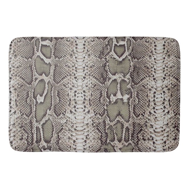 Alfombrilla De Baño Estampado de piel de serpiente (Anverso)