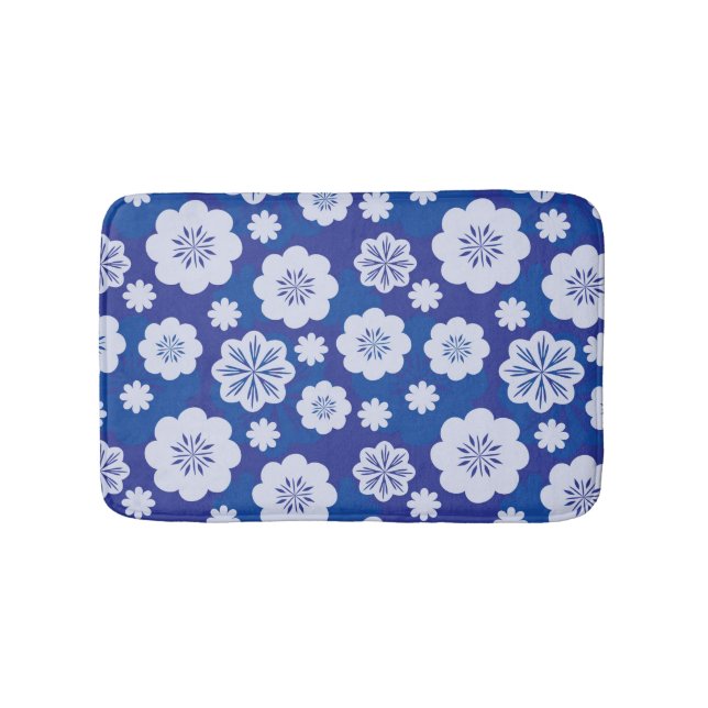 Alfombrilla De Baño estampado de plores (Anverso)