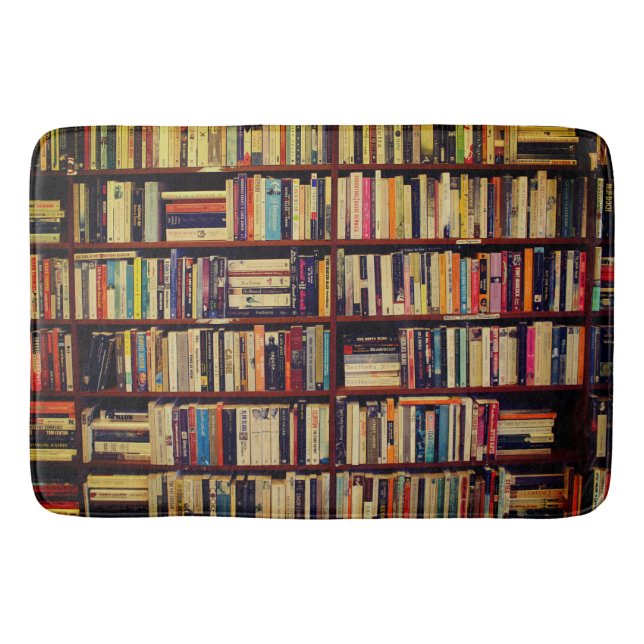 Alfombrilla De Baño Estantes de biblioteca (Anverso)
