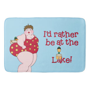 Alfombrilla De Baño "Estaría bastante en el lago "