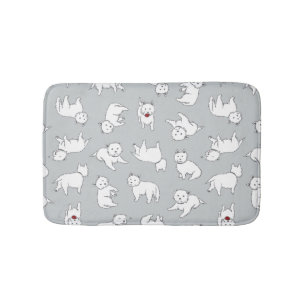 Alfombrilla De Baño Estera de baño antideslizante juguetona de Westie