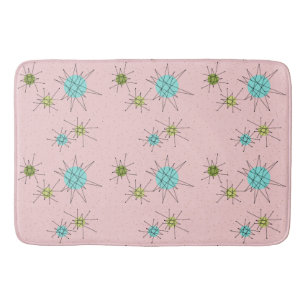 Alfombrilla De Baño Estera de baño atómica icónica rosada de