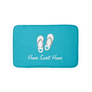 Alfombrilla De Baño Estera de baño azul casera dulce casera de los