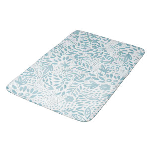 Alfombrilla De Baño Estera de baño azul de la belleza
