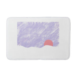 Alfombrilla De Baño Estera de baño con diseño de la puesta del sol