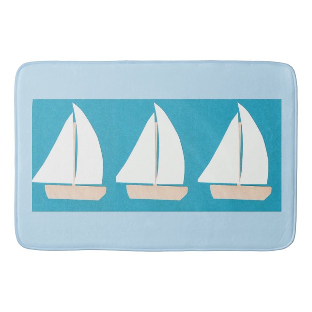 Alfombrilla De Baño Estera de baño con diseño del velero (Anverso)