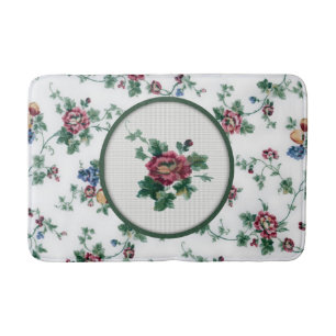 Alfombrilla De Baño Estera de baño cruzada color de rosa de la puntad