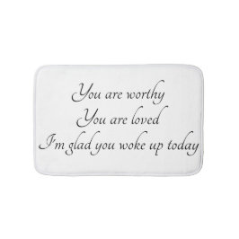 Alfombrilla De Baño Estera de baño de la "afirmación positiva"