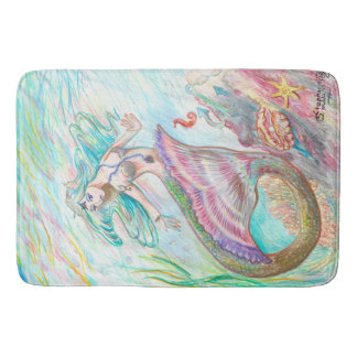 Alfombrilla De Baño Estera de baño de la sirena