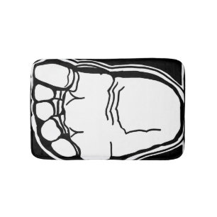 Alfombrilla De Baño Estera de baño de ParanormalPrints "pie grande "