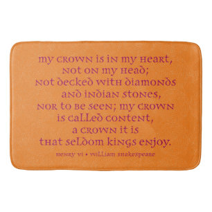 Alfombrilla De Baño Estera de baño de Shakespeare