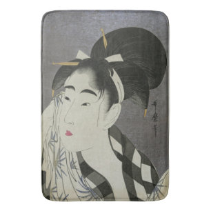 Alfombrilla De Baño Estera de baño del arte de Ase O Fuku Onna de